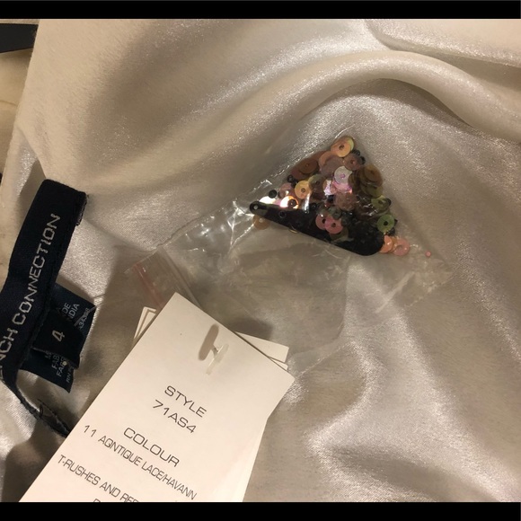 French Connection Reef Sequin Beaded Bird Dress - Picture 7 of 8